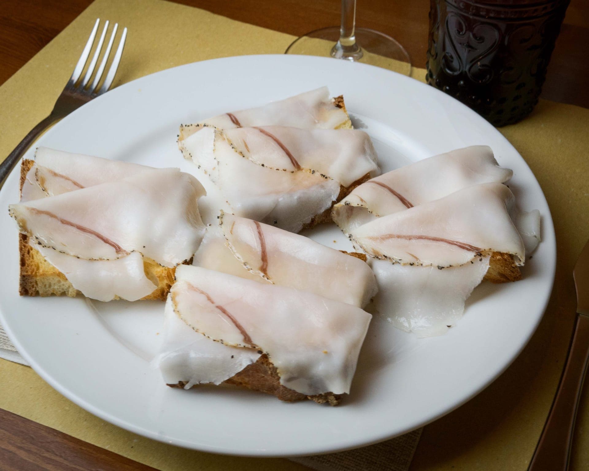 Crostini Toscani al Lardo